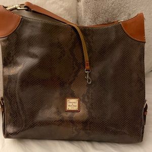 Dooney & Bourke Snakeskin Leather Tote